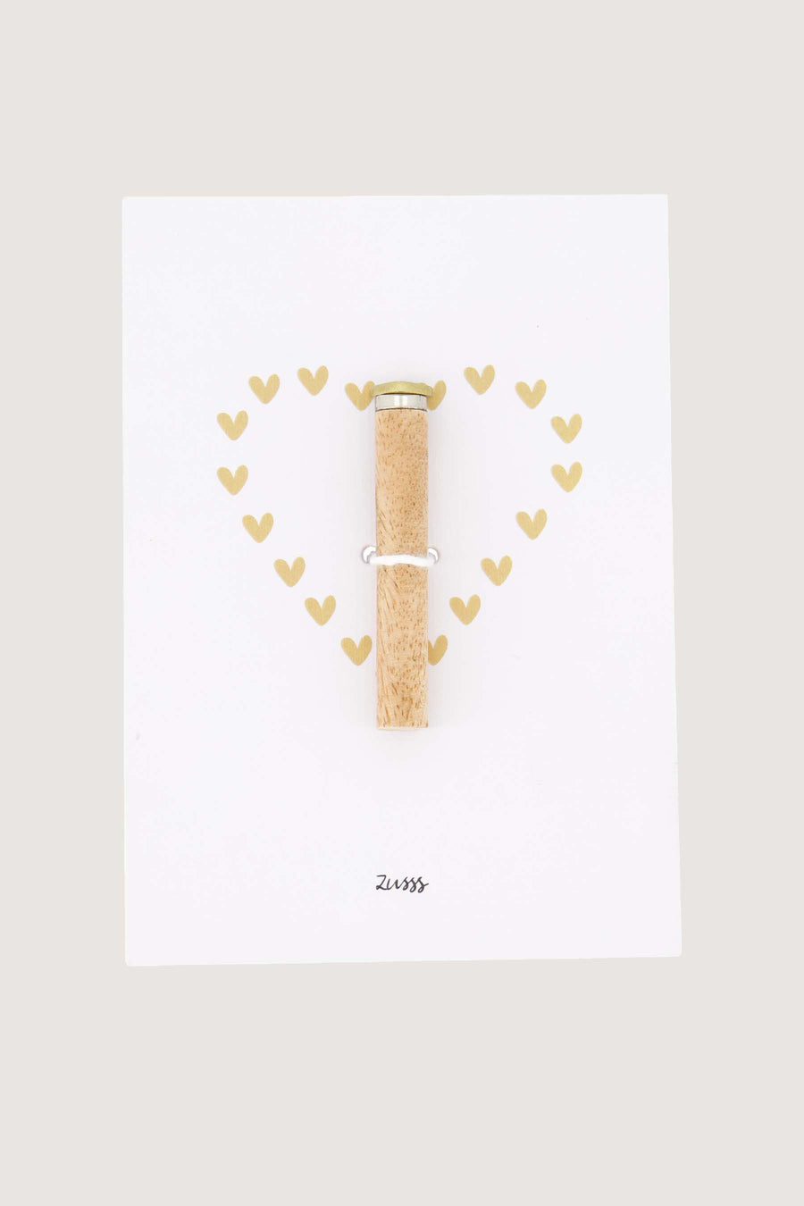 kaartenstandaard magneet hartje | goud
