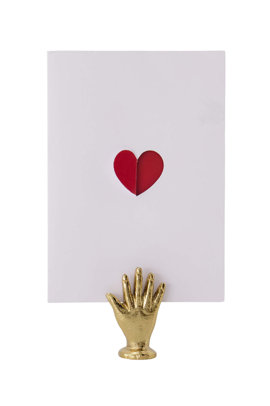 kaartenstandaard metaal hand goud | goud