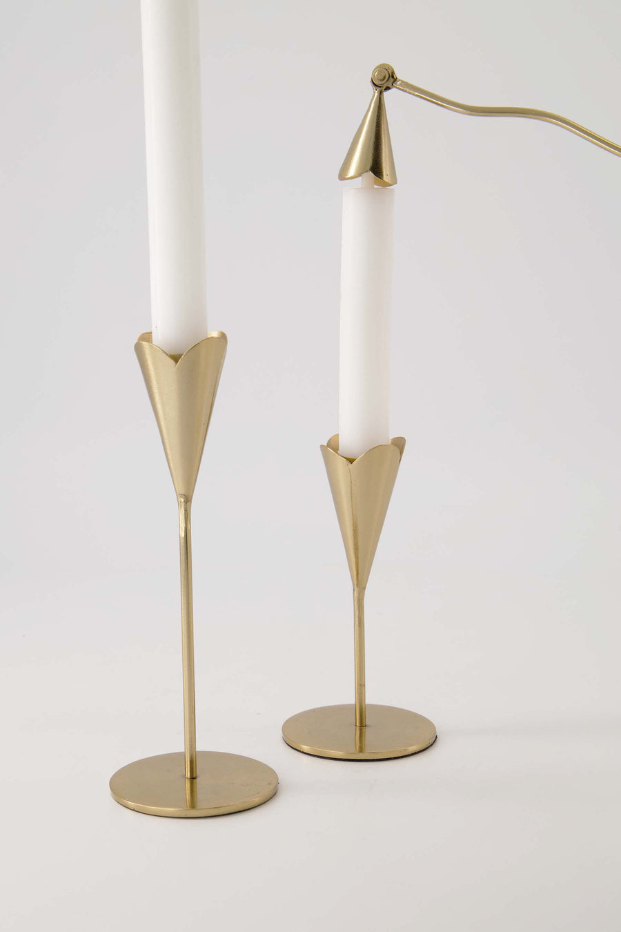 kaarsendover metaal hartje goud | goud