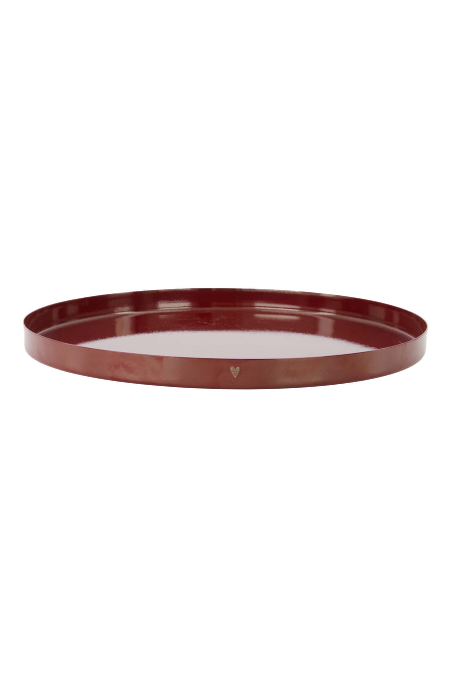 stylingbord metaal hartje | dark red