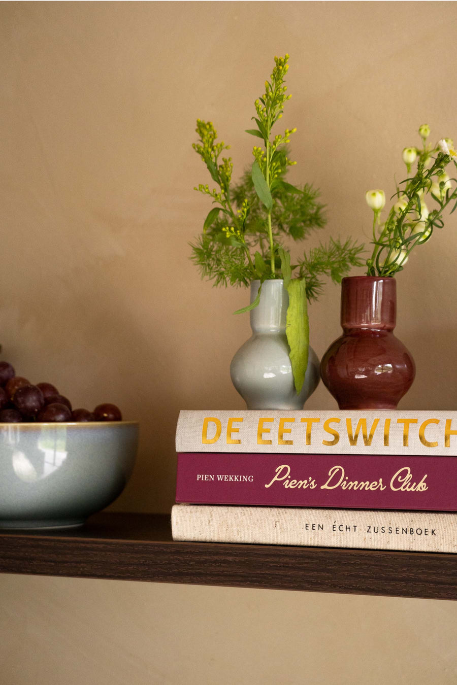 set van 3 vaasjes keramiek hartje | multicolor