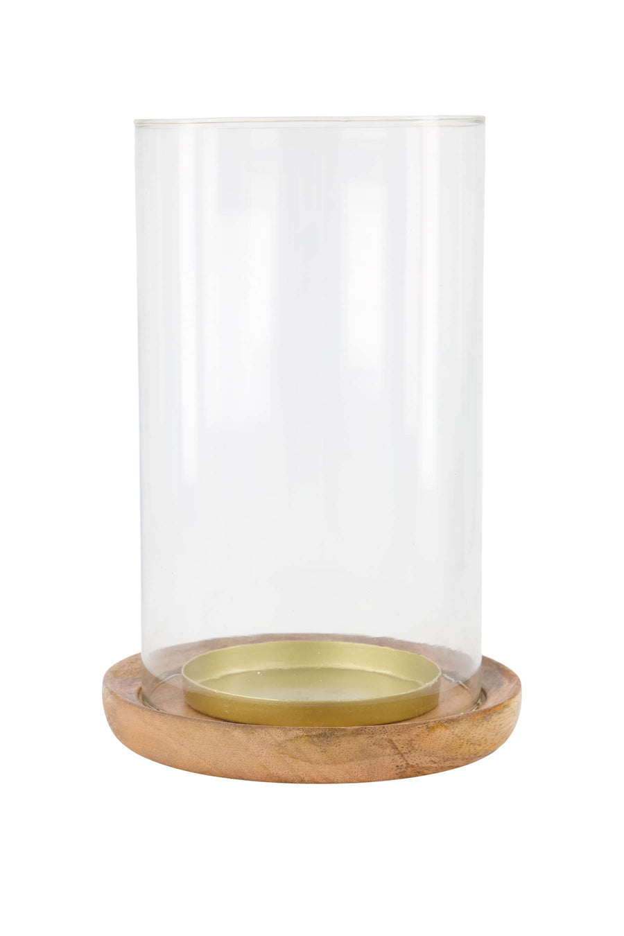 Windlicht aus Holz | naturfarben