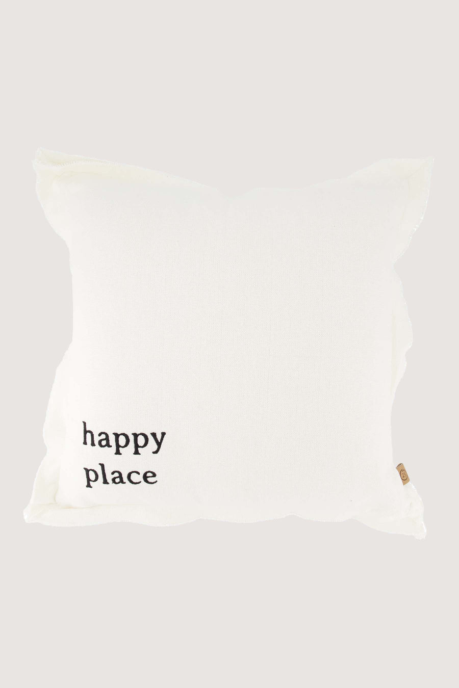 kussen happy place 45x45cm | off white