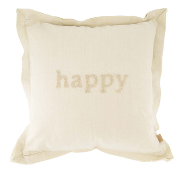Kissen Happy 45 x 45 cm | Pfeffer und Salz / Sand