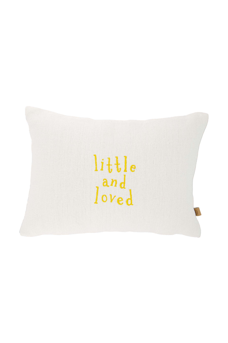kussen little and loved 35x25cm | off white / oker