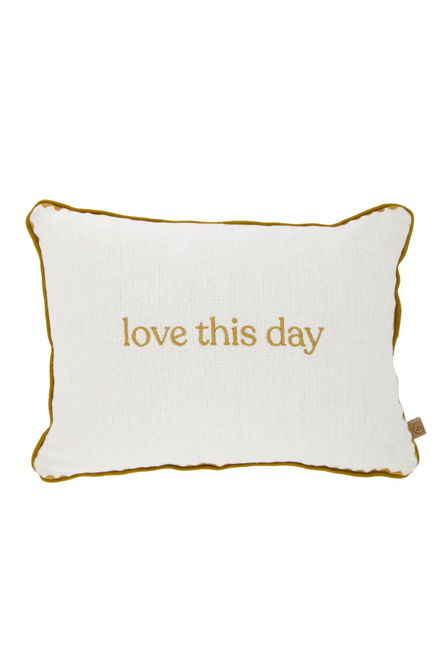 kussen love this day 35x25cm | white / gold