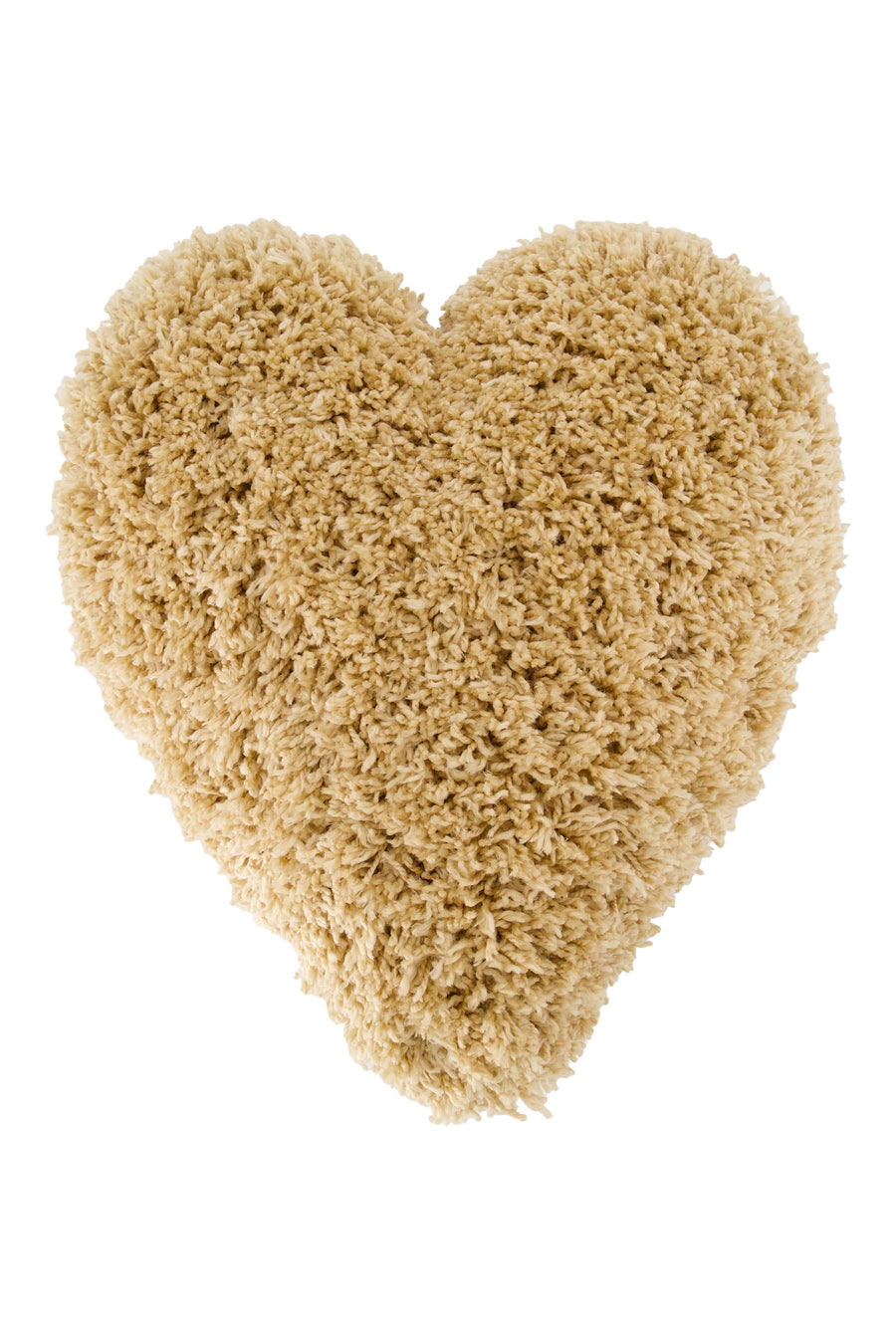 kussen fluffy hartvorm | beige