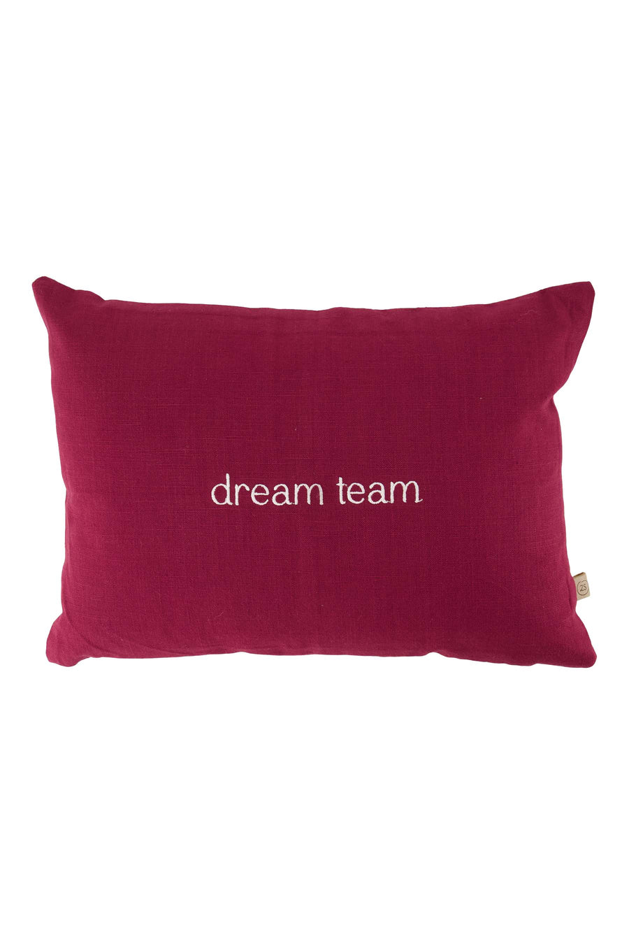 kussen dream team 35x25cm | dark red / peper and salt