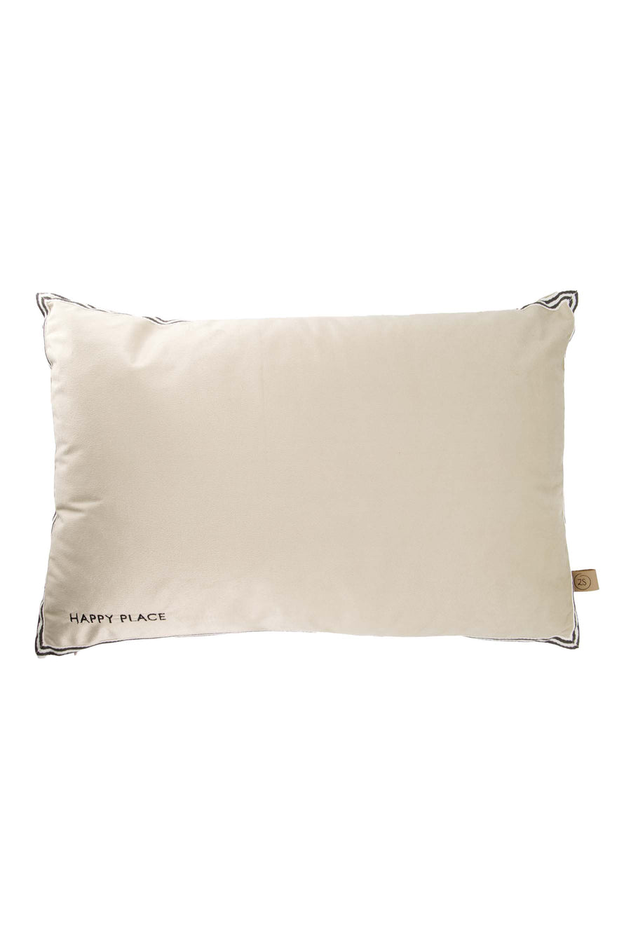 kussen velvet happy place 40x60cm | sand