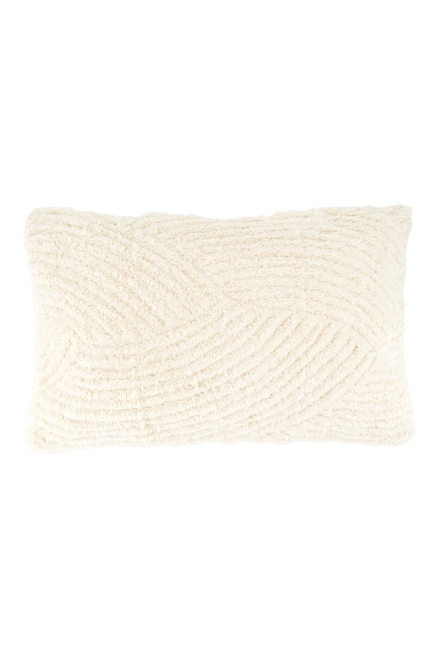kussen boucle vlecht patroon 30x50cm | off white
