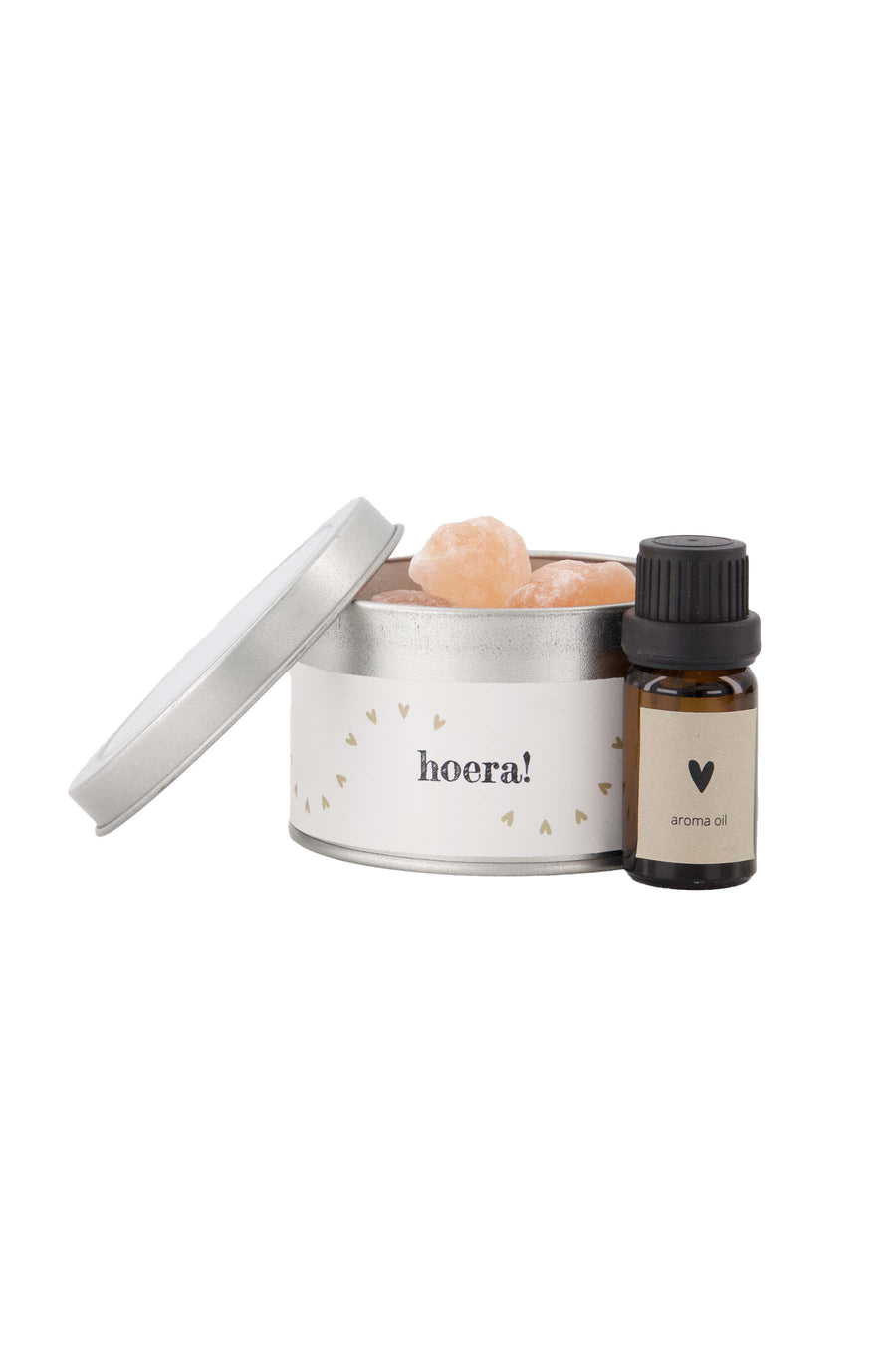 diffuser in blikje hoera | white / gold
