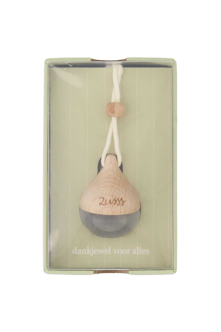 gerurhanger in doosje dankjewel voor alles | lichtgroen