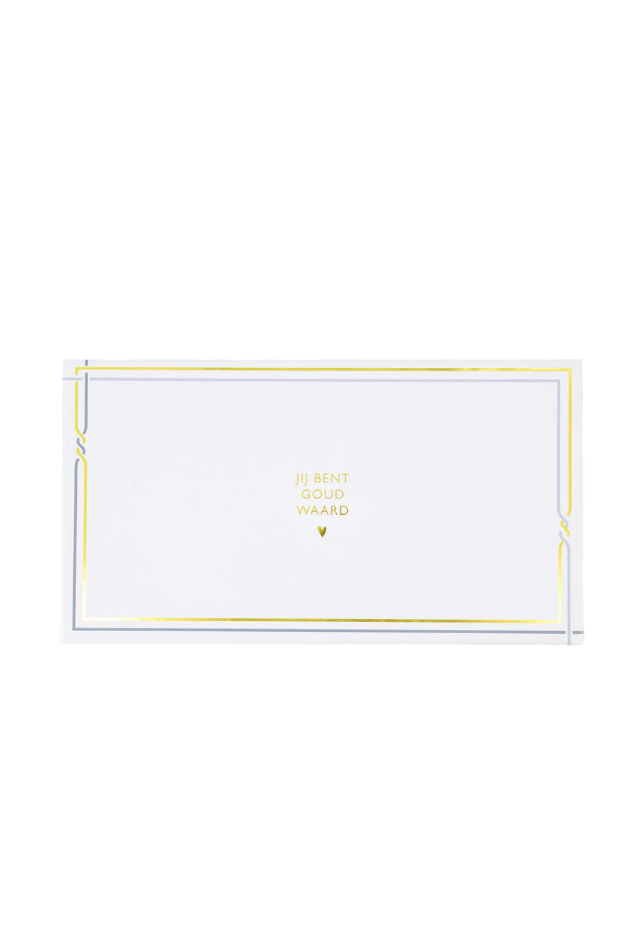 giftset jij bent goud waard | white / gold / blue