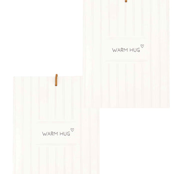 set van 2 geurzakjes warm hug | white / brown
