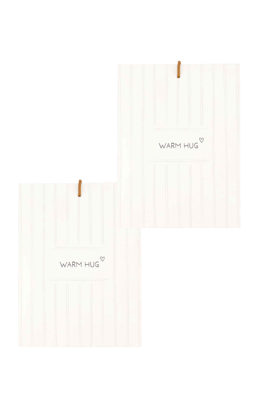 set van 2 geurzakjes warm hug | white / brown