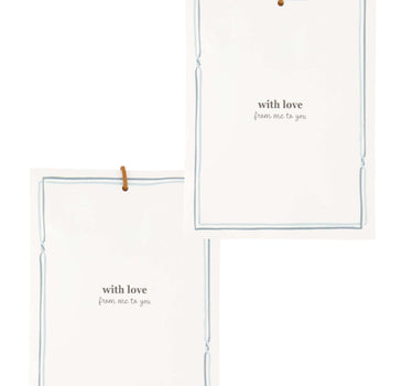 set van 2 geurzakjes with love | white / gold / blue