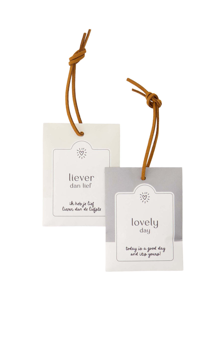 set van 2 geurzakjes liever dan lief lovely day off white/grijsblauw | off white / grijsblauw
