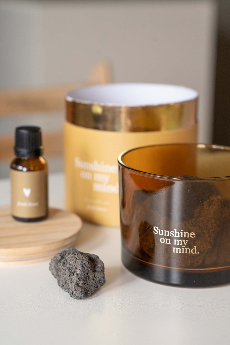 lavastenen sunshine on my mind goud | gold