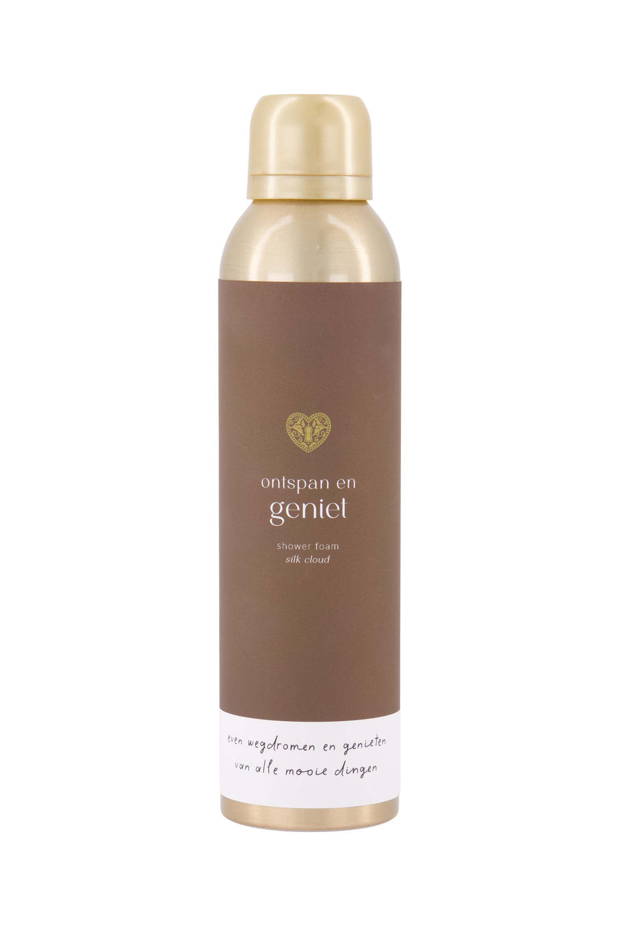 Doucheschuim Ontspan en Geniet | dark brown / gold