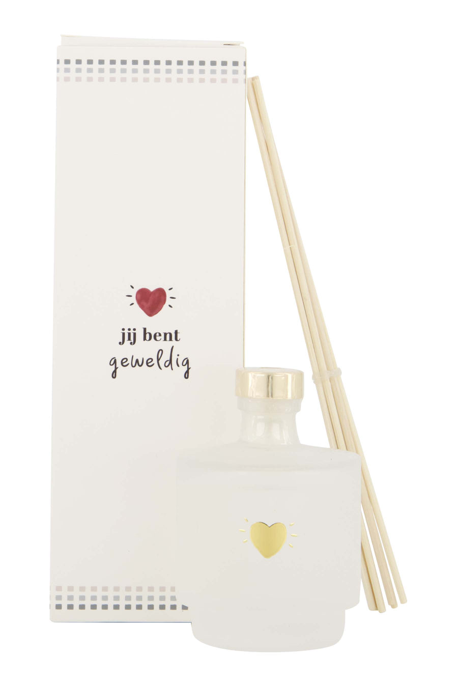 geurstokjes jij bent geweldig wit/goud | wit / goud