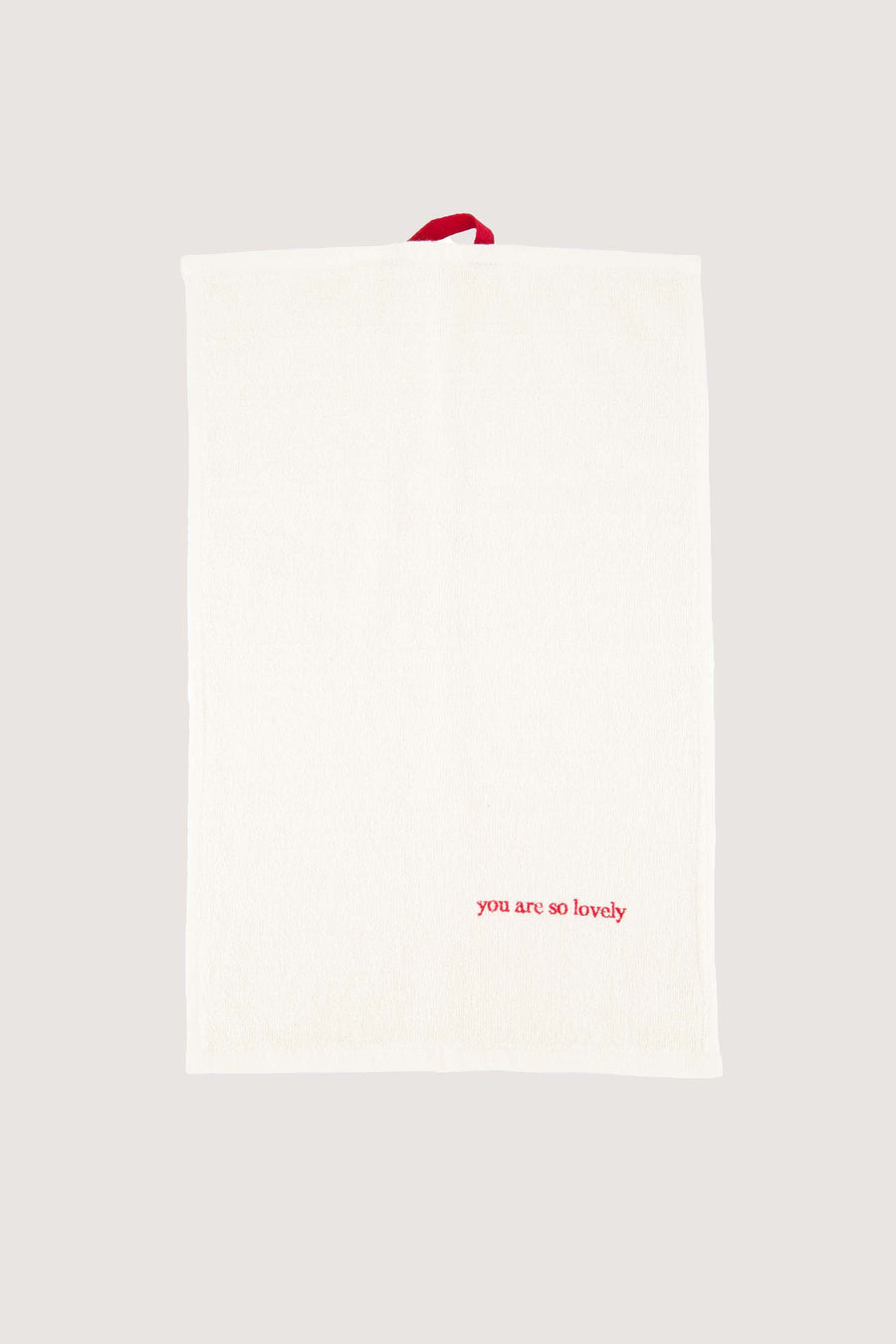 gastendoekje you are so lovely | wit / rood