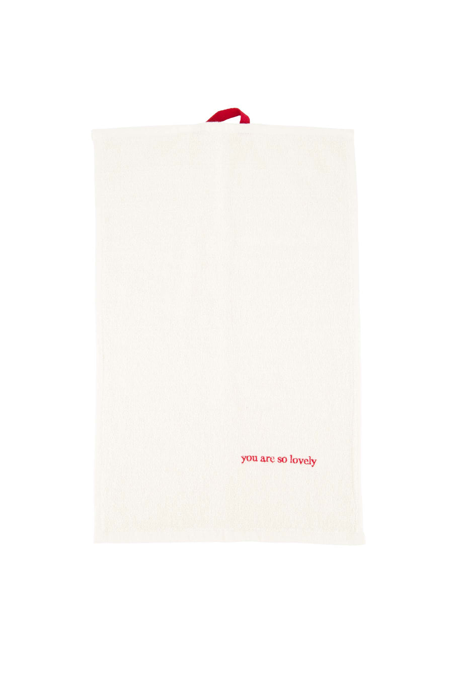 gastendoekje you are so lovely | wit / rood