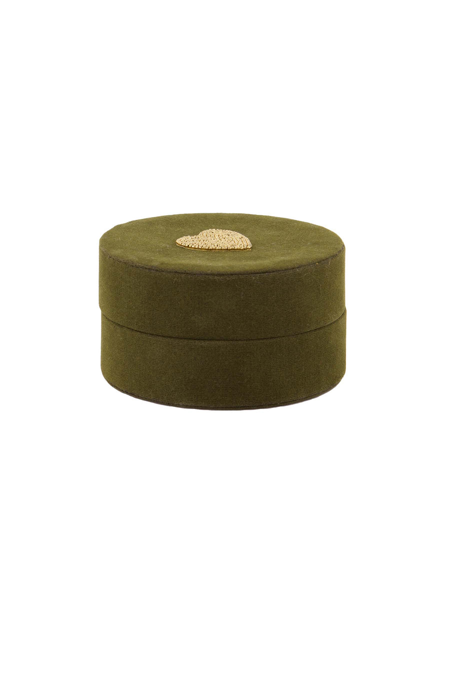 Sieradendoosje Hartje | green / gold