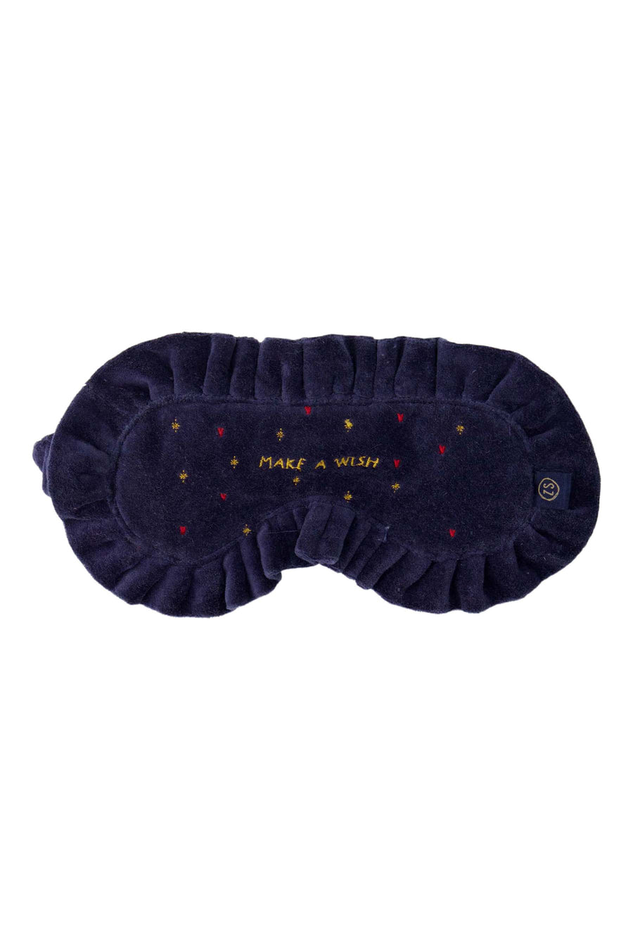 slaapmasker velvet sterren donkerblauw/goud | donkerblauw / goud