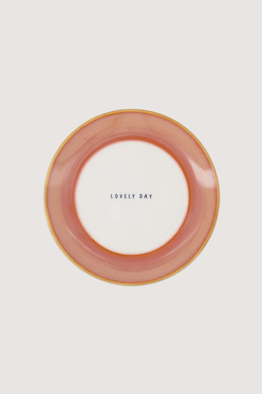 gebaksbordje lovely day | white / dark pink