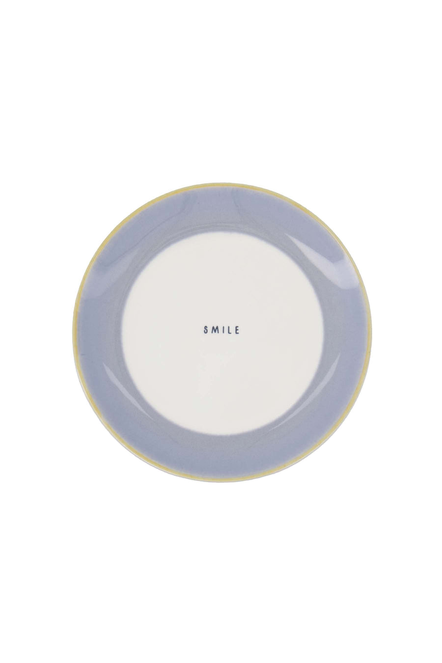gebaksbordje smile | wit / lichtblauw
