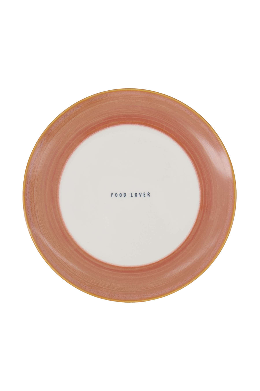 ontbijtbordje food lover | white / dark pink