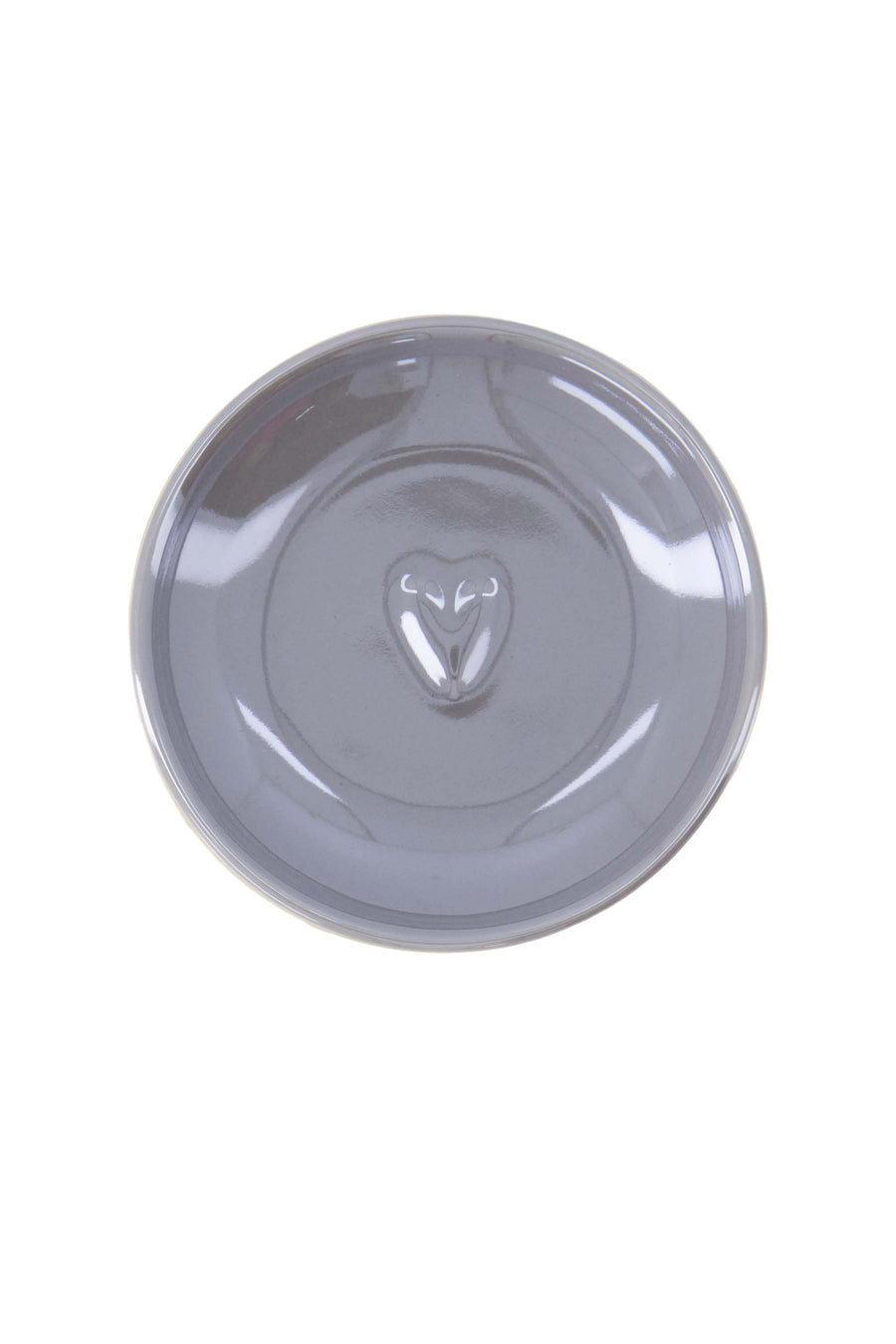 dipschaaltje parelmoer hartje | grijsblauw