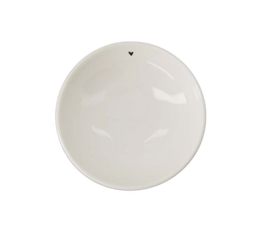 dipschaaltje hartje | white / black