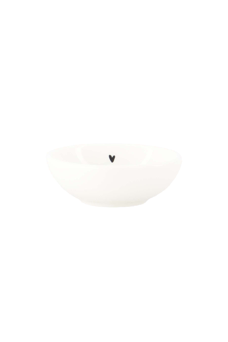 dipschaaltje hartje | white / black