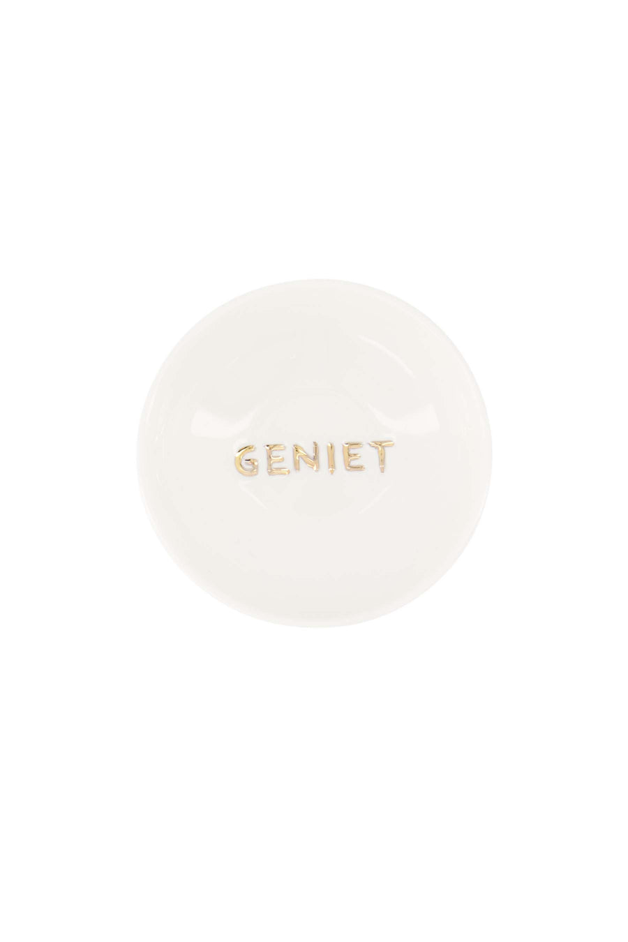dipschaaltje geniet | white / gold