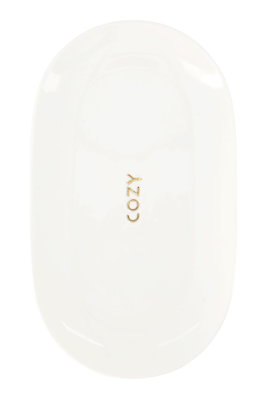 serveerschaal cozy | white / gold