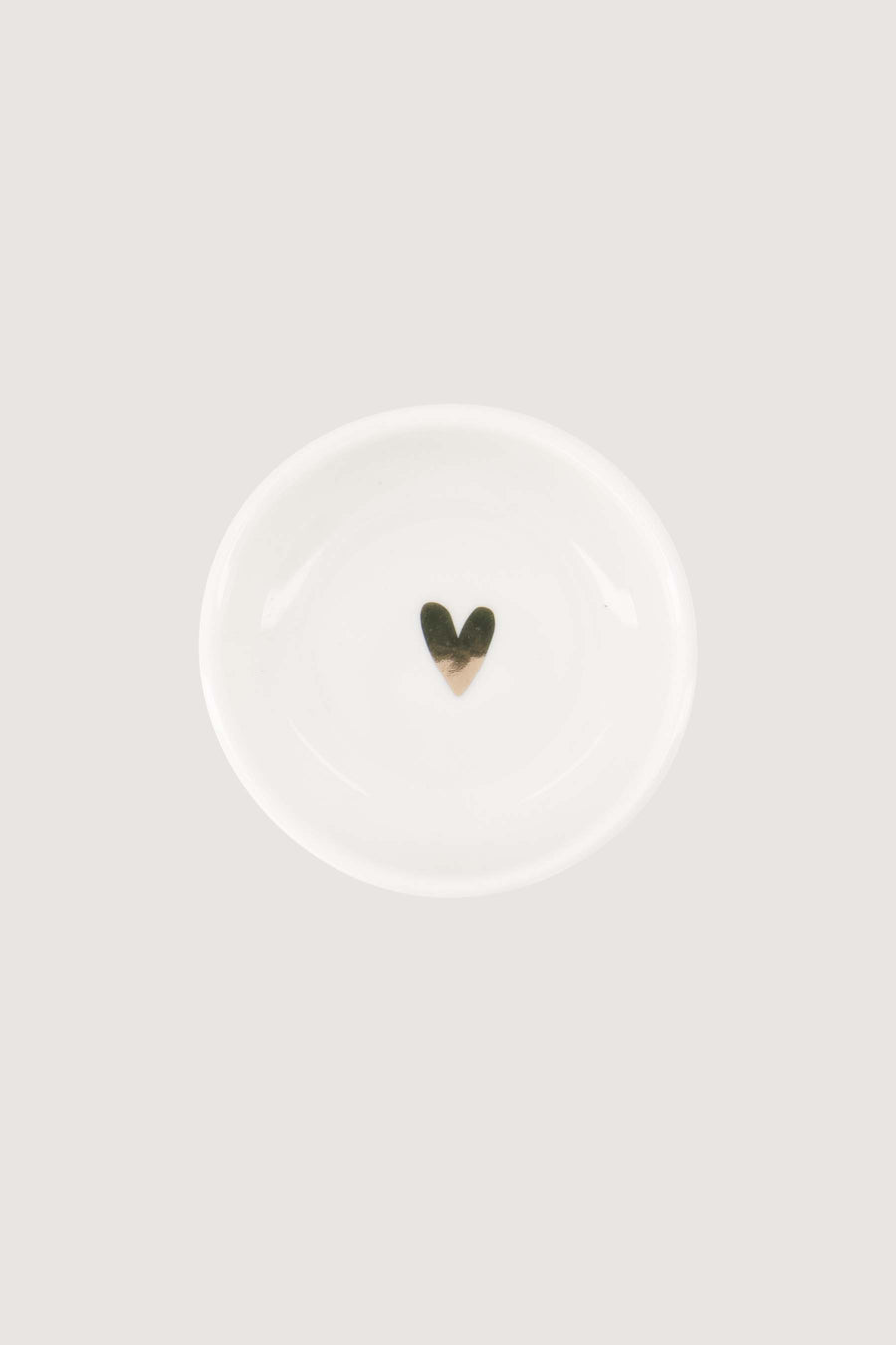 gold heart dip dish | gold