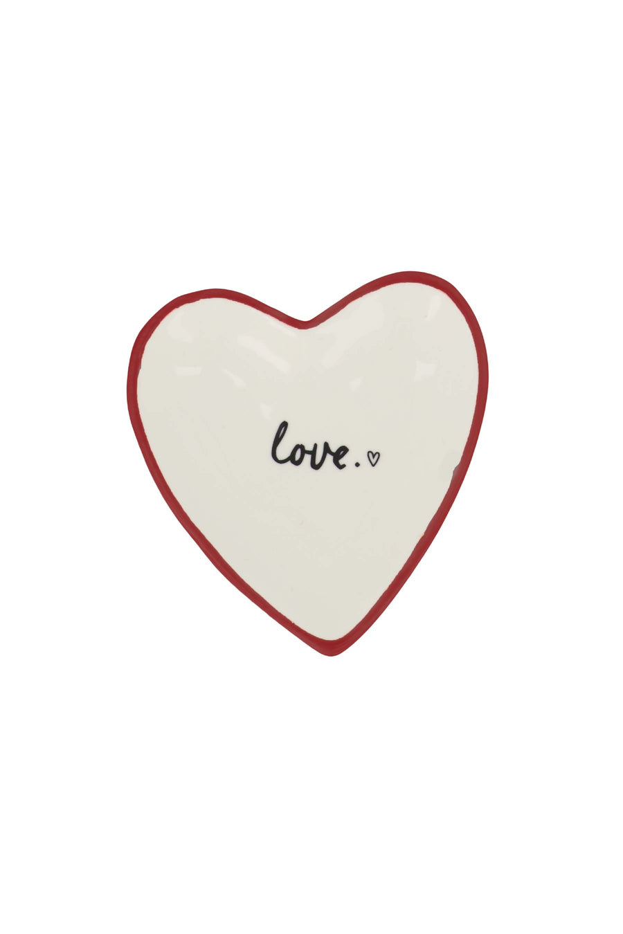 theetipje hartje love wit/rood | wit / zwart / rood