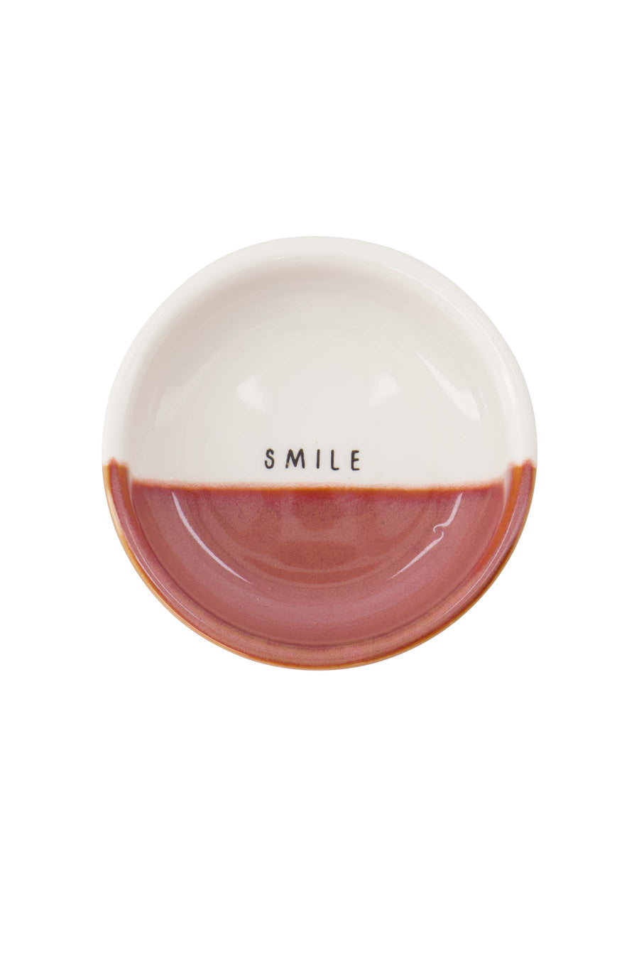 dipschaaltje smile wit/burgundy | wit / burgundy