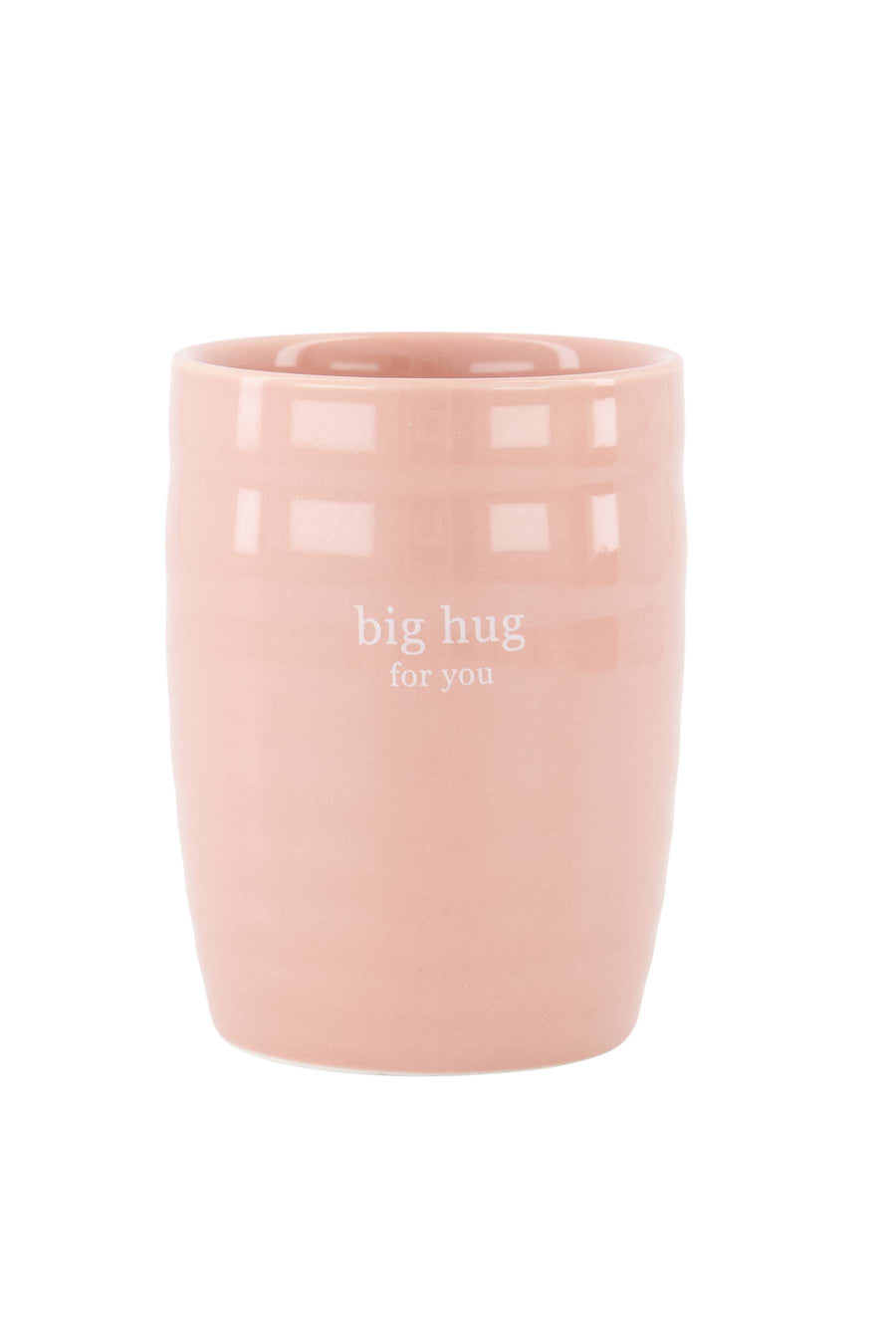 coffee mug big hug for you | pink / ochre