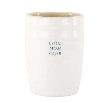 koffiemok cool mom club | white / ochre