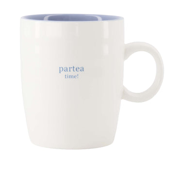 Teetasse Partea Time | Weiß/Hellblau