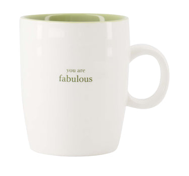 teacup you are fabulous | white / light green