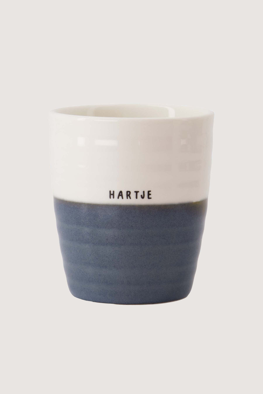 koffiemok hartje | wit / blauw