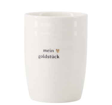 Mein Goldstuck coffee mug | white / black