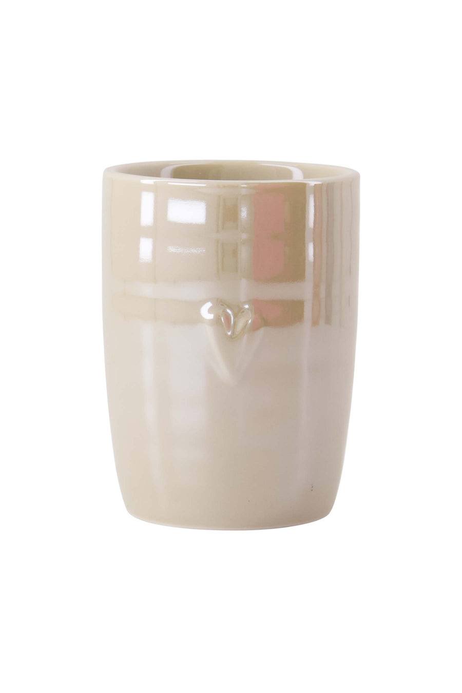 koffiemok parelmoer hartje | sand