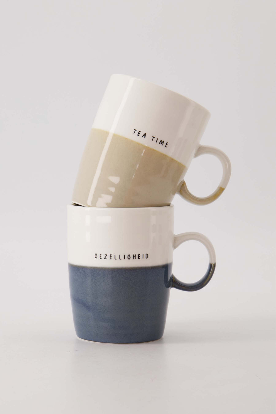 Tea Time Teacup | White / Sand