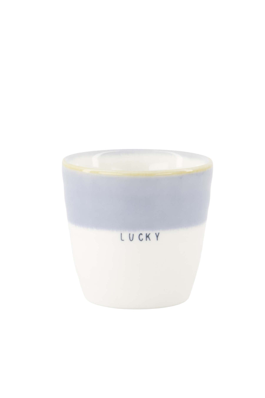 espressomok lucky | wit / lichtblauw