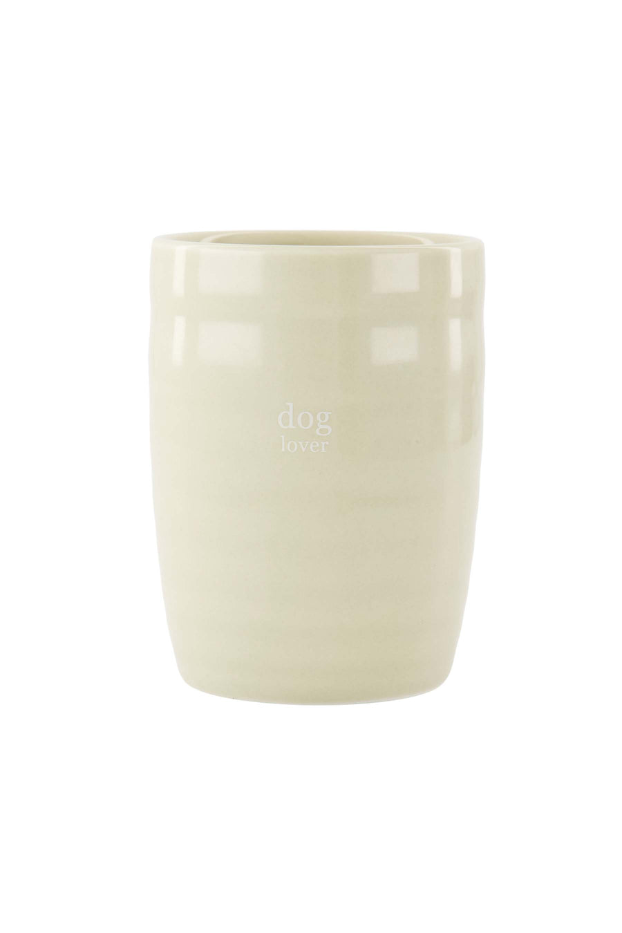 dog lover coffee mug | sand / brown