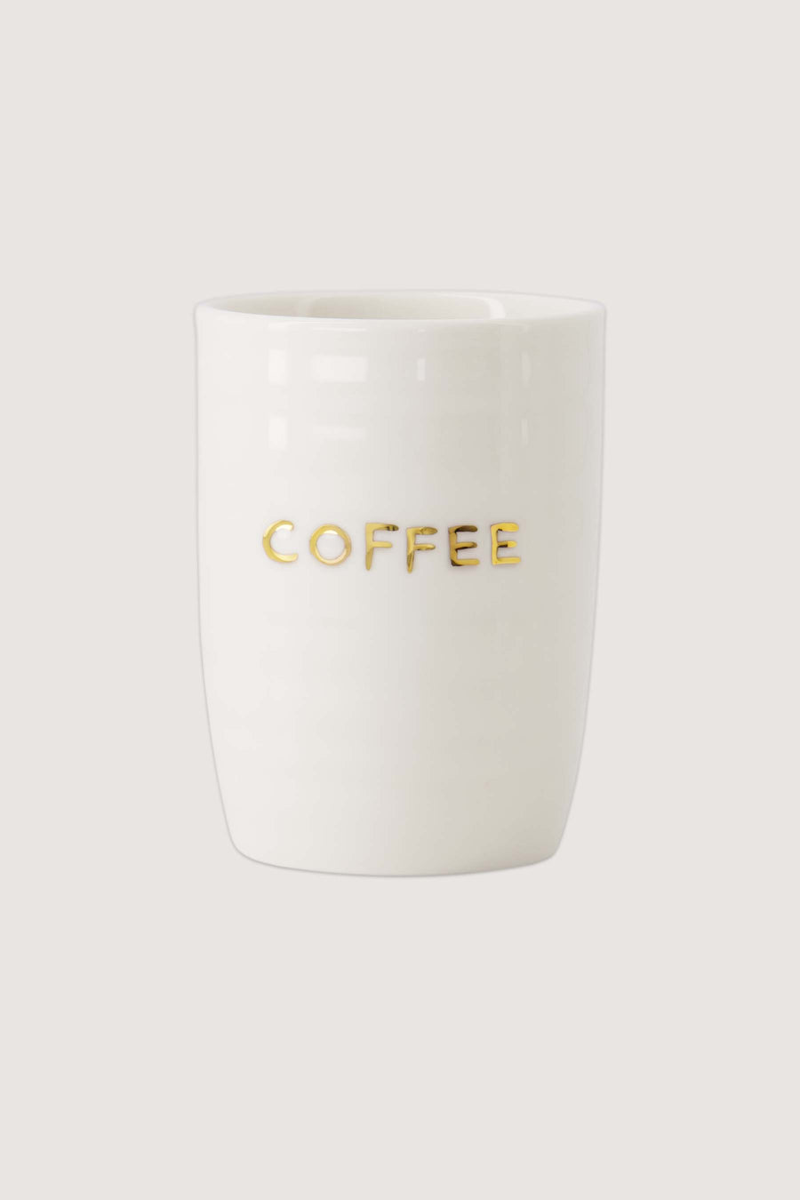 koffiemok coffee | wit / goud